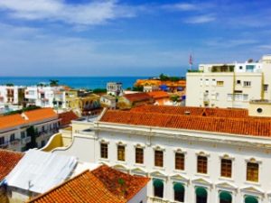 Cartagena Colombia Sea and Houses