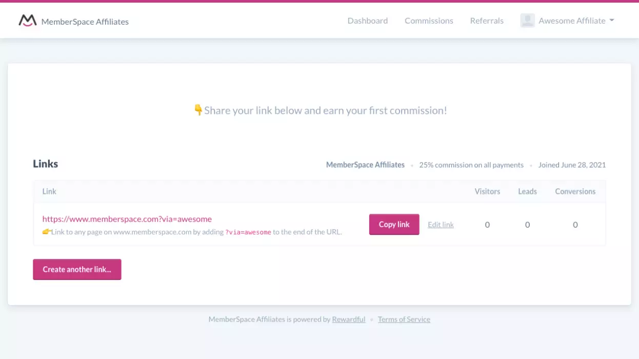 memberspace-rewardful-affiliate