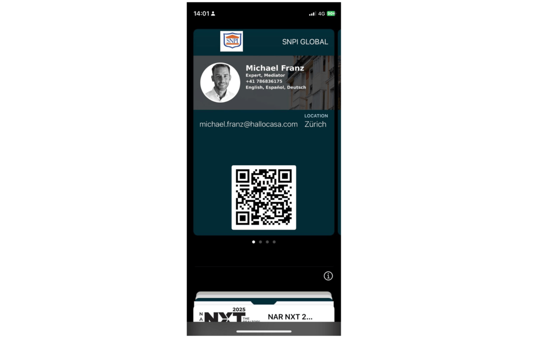 Global Real Estate Digital Business Card: Apple Wallet & Google Wallet for Agents